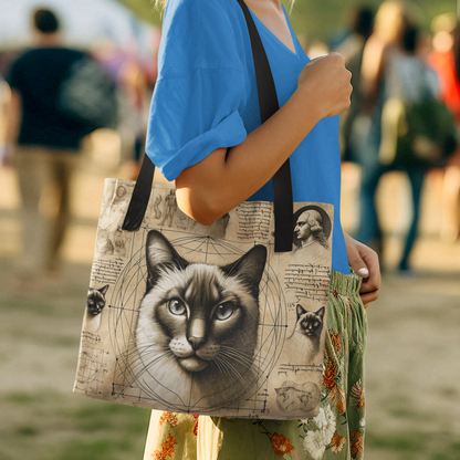 "Cat Study" - Tote Bag (15" x 15")