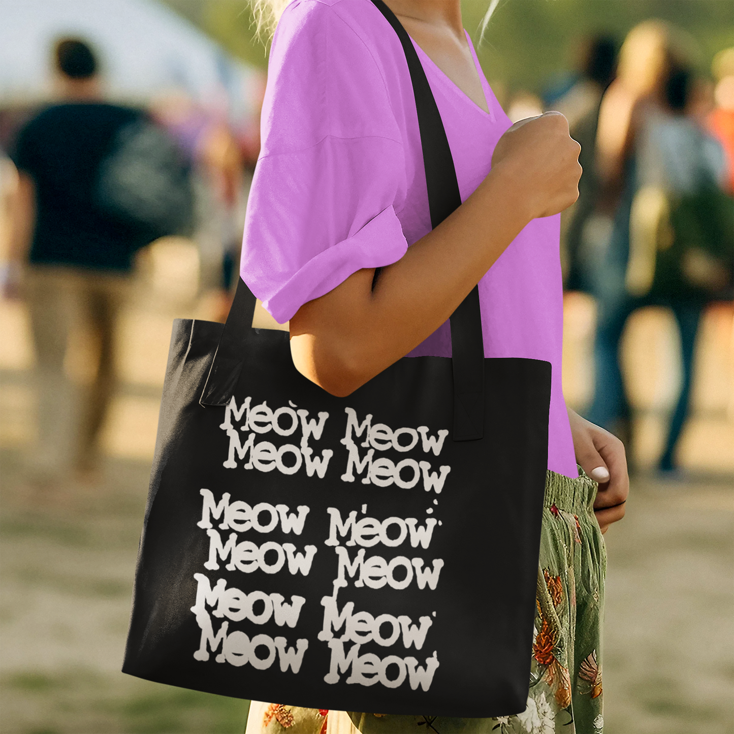 "Meow Meow" - Tote Bag (15" x 15")