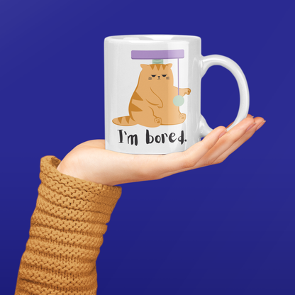 “I'm Bored" - White Glossy Mug (3 sizes)