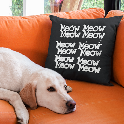 "Meow Meow" - Luxury Throw Pillow (2 sizes)