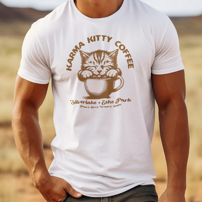 "Karma Kitty Coffee" - Ultra-Soft Tee