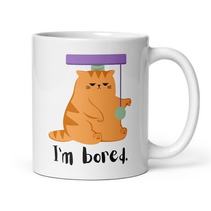 “I'm Bored" - White Glossy Mug (3 sizes)