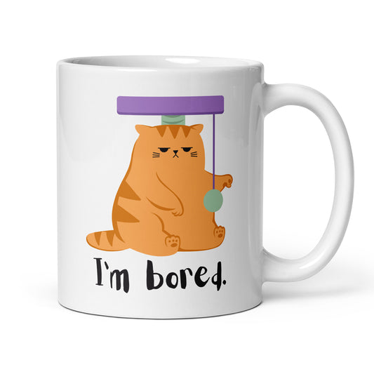 “I'm Bored" - White Glossy Mug (3 sizes)