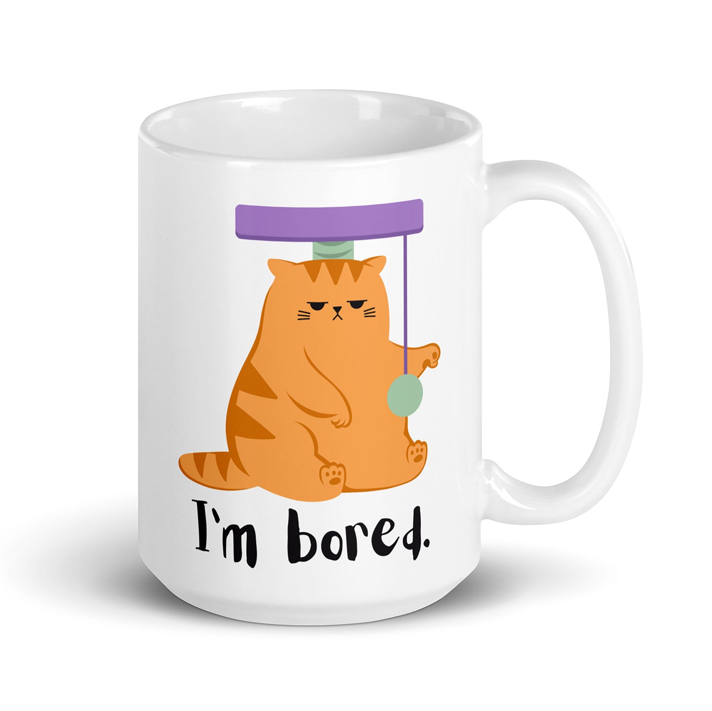 “I'm Bored" - White Glossy Mug (3 sizes)