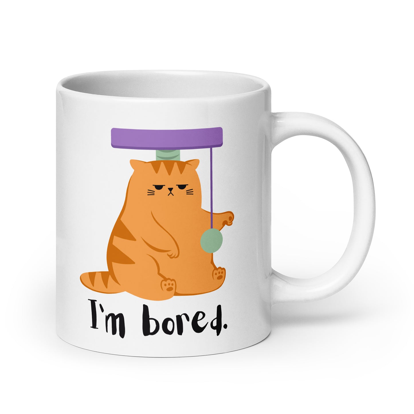 “I'm Bored" - White Glossy Mug (3 sizes)